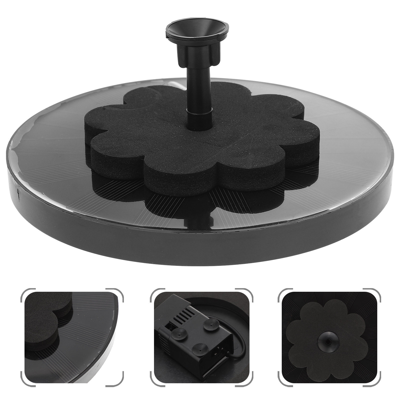 Floating Solar Fountain Water Pump - Floating Aerator for Pond Decorative Garden