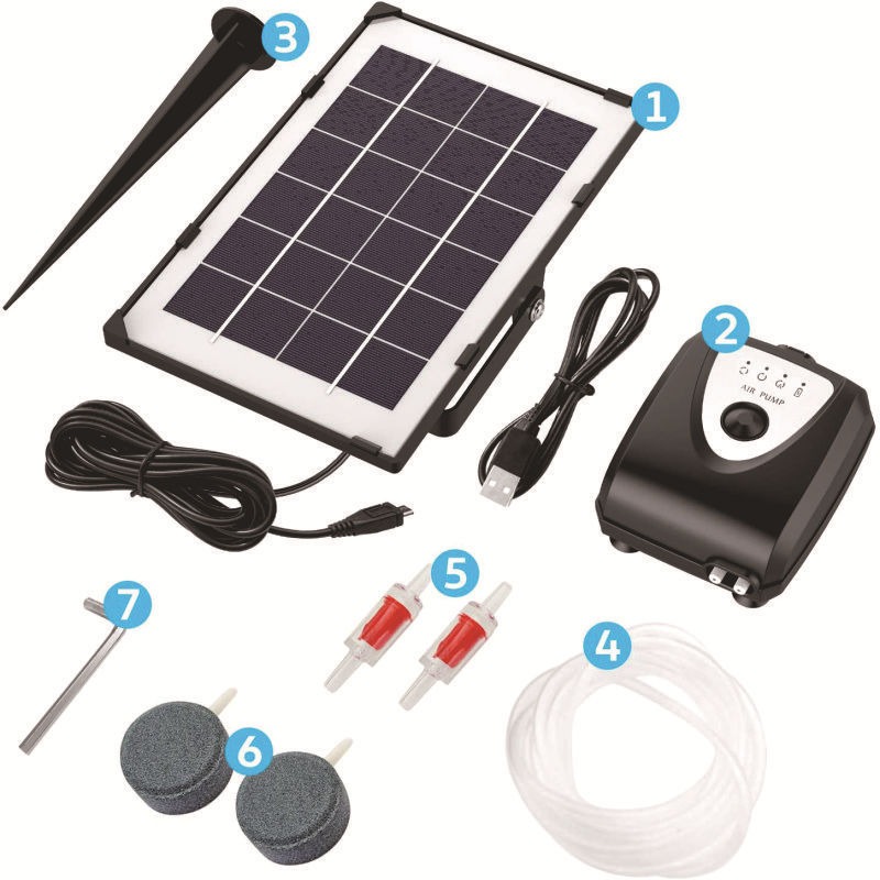 Rechargeable Solar Pond Aerato - Solar Pond Aerator Oxygen Pump review and price