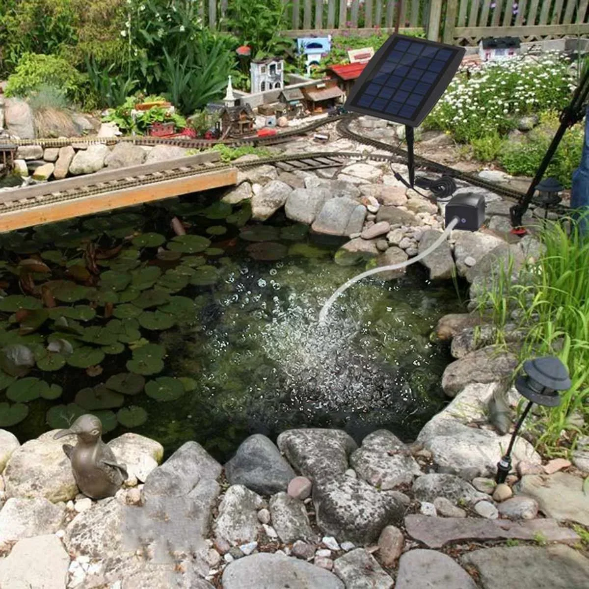 Solar Powered Oxygenator Oxyge - Solar Pond Aerator Oxygen Pump review and price