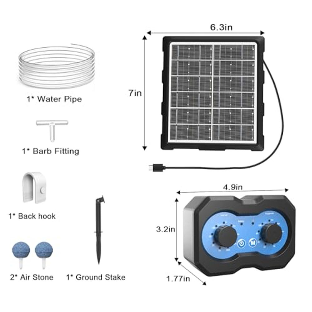 Solar Pond Oxygenator 3W 6V So - Solar Pond Aerator Oxygen Pump review and price