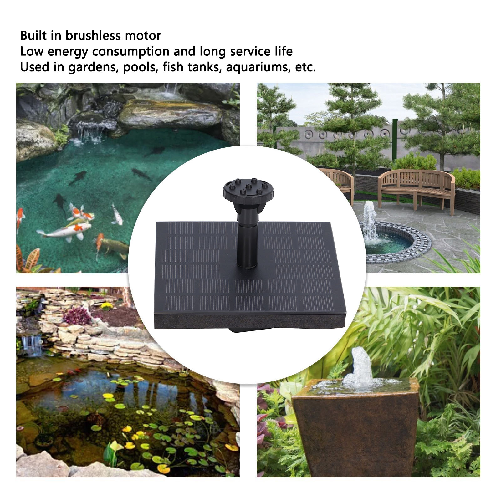 Solar Fountain Kit 7V 1.4W Mon - Floating Solar Fountain Water Pump review and price